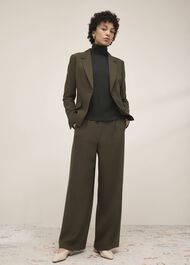 Neava Wide Trousers, Yew Green, hi-res