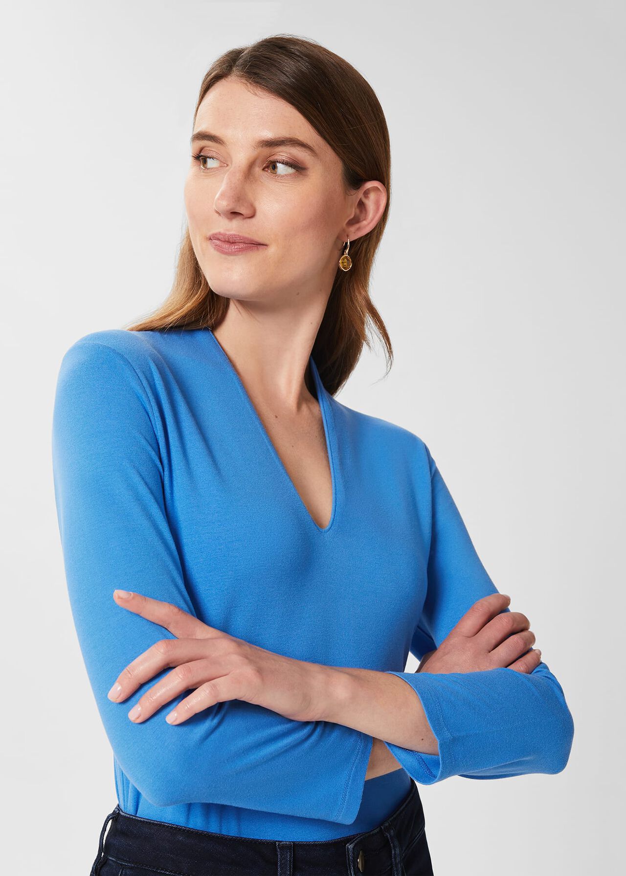 Aimee Top, Azure Blue, hi-res