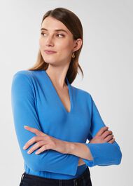 Aimee Top, Azure Blue, hi-res