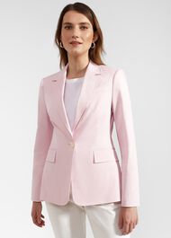 Blake Cotton Blend Jacket, Pale Pink, hi-res