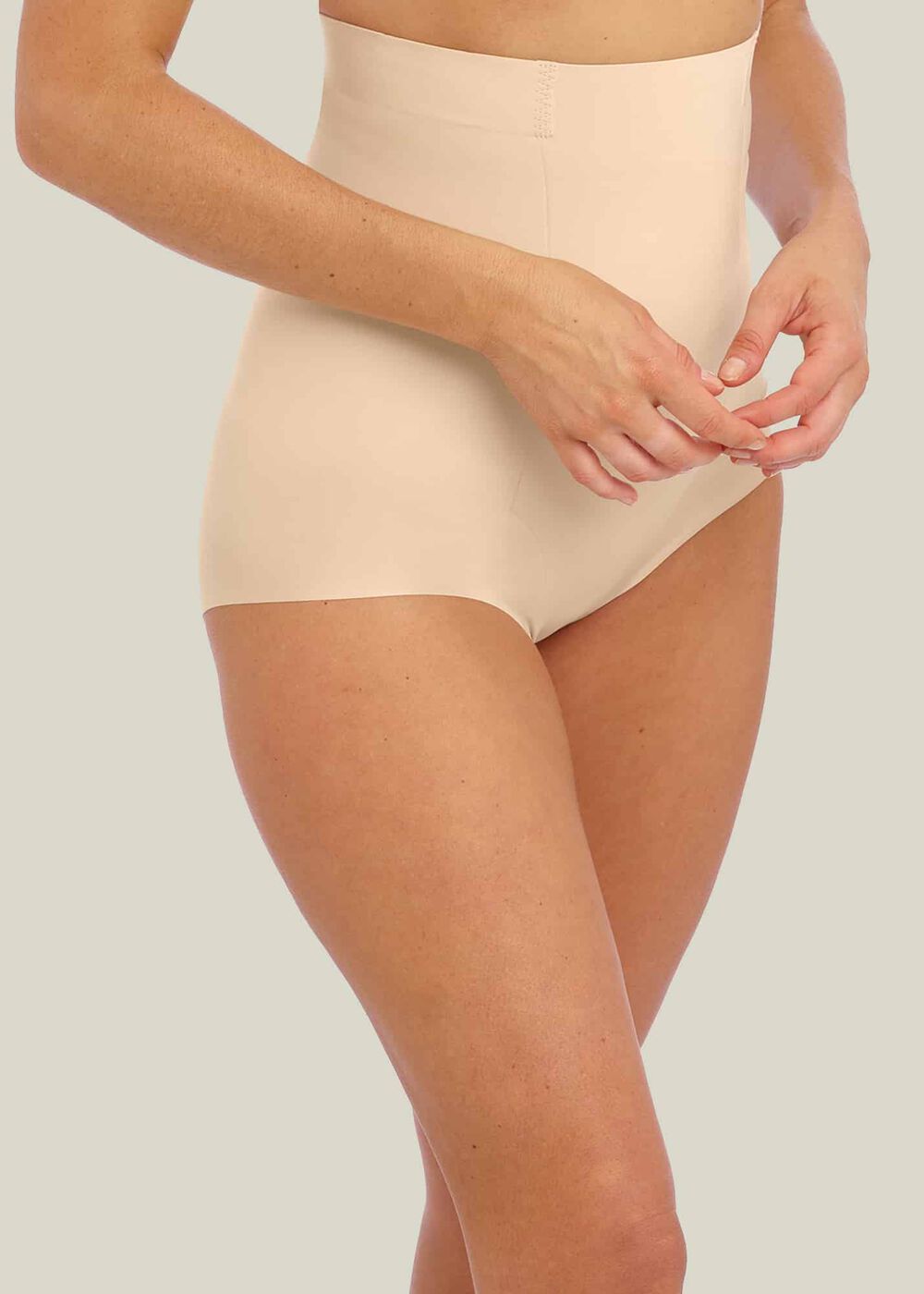 Moderate Control High Waist Slimming Brief, Frappe, hi-res