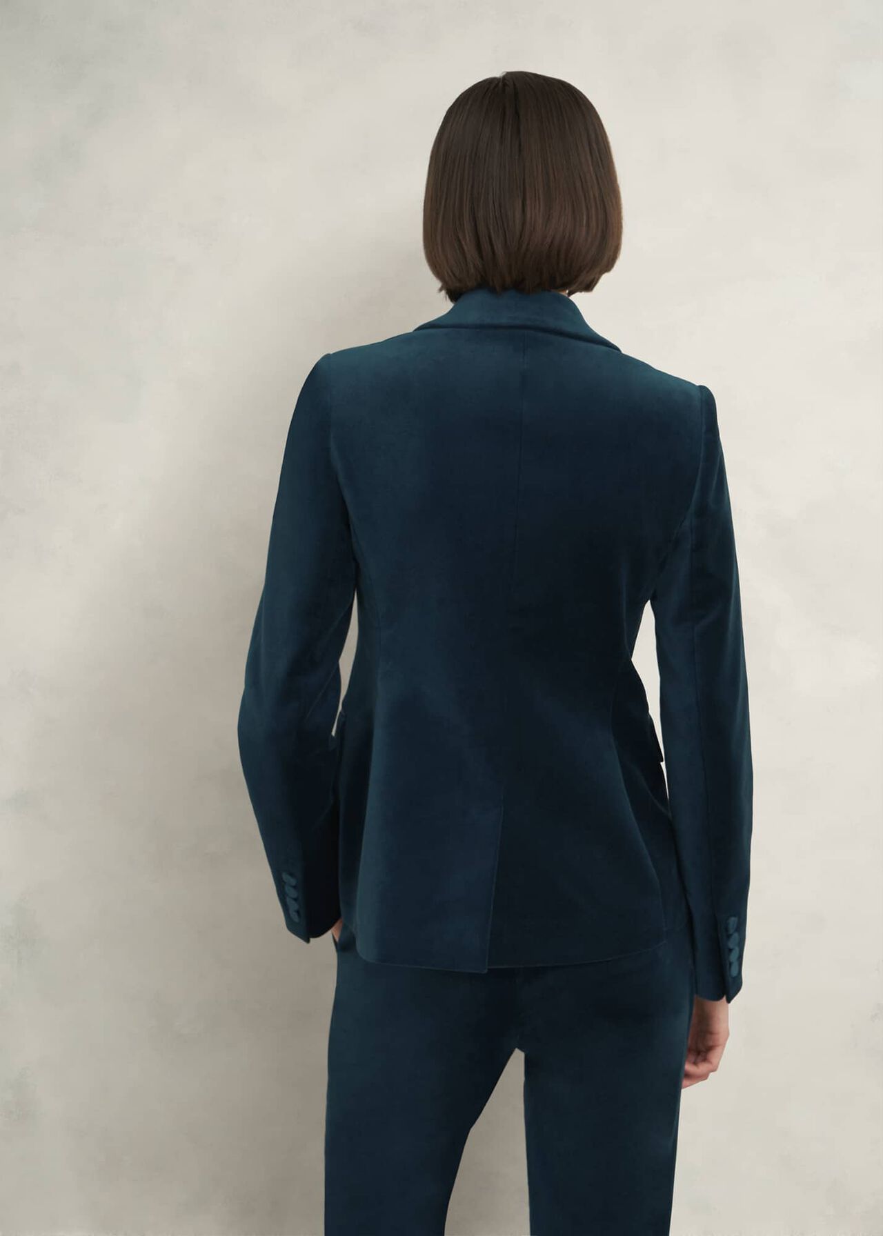 Luna Velvet Jacket, Riverside Blue, hi-res