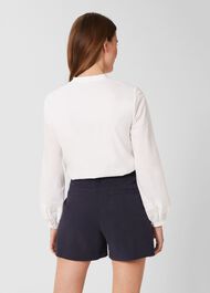 Harmony Belted Shorts, True Navy, hi-res