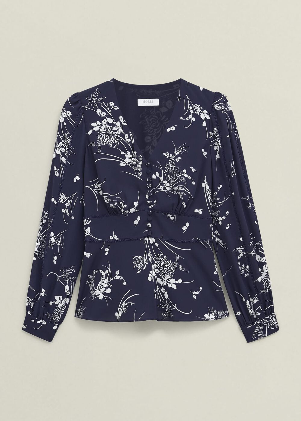 Brielle Trimmed Top, Midnight Multi, hi-res