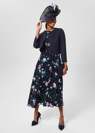 Petite Carly Floral Dress, Navy Multi, hi-res
