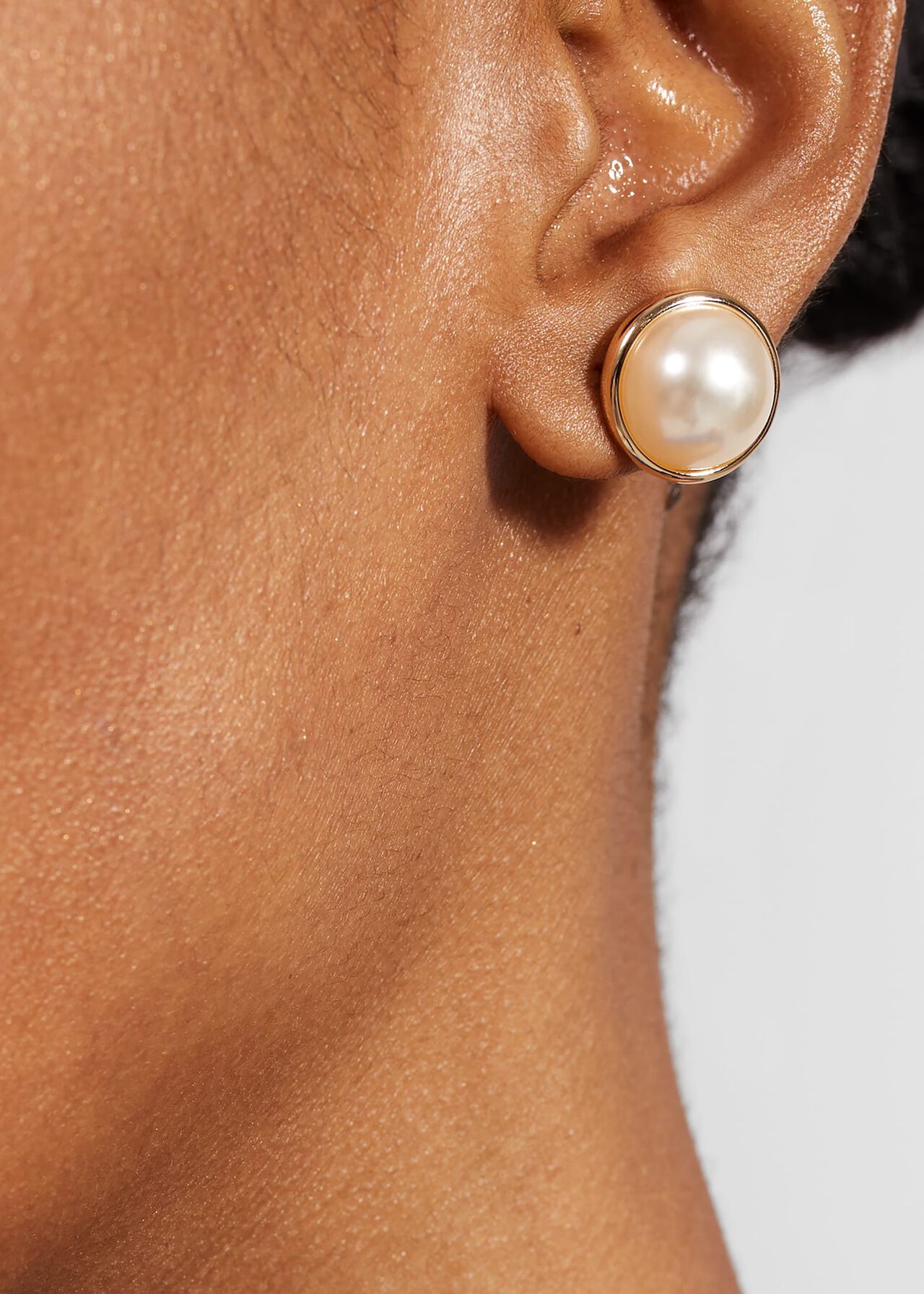 Monica Stud Earrings, Gold, hi-res