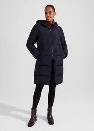 Petite Maeve Puffer, Navy, hi-res