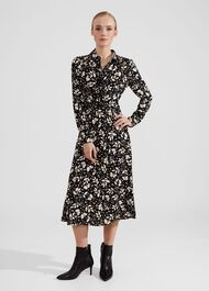 Georgina Dress, Black Multi, hi-res