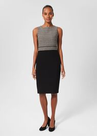 Kathy Dress, Black Ivory, hi-res