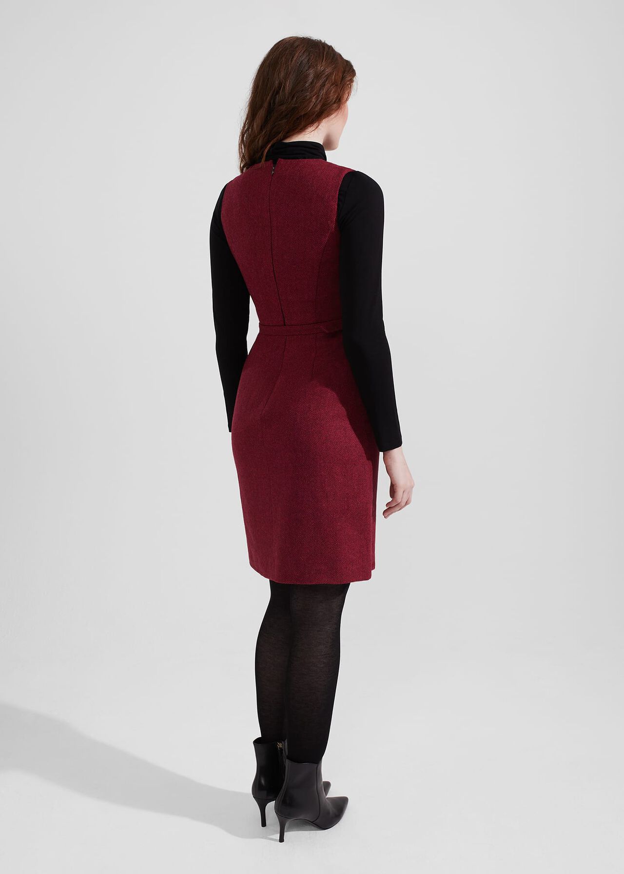 Diane Wool Dress, Pink Multi, hi-res