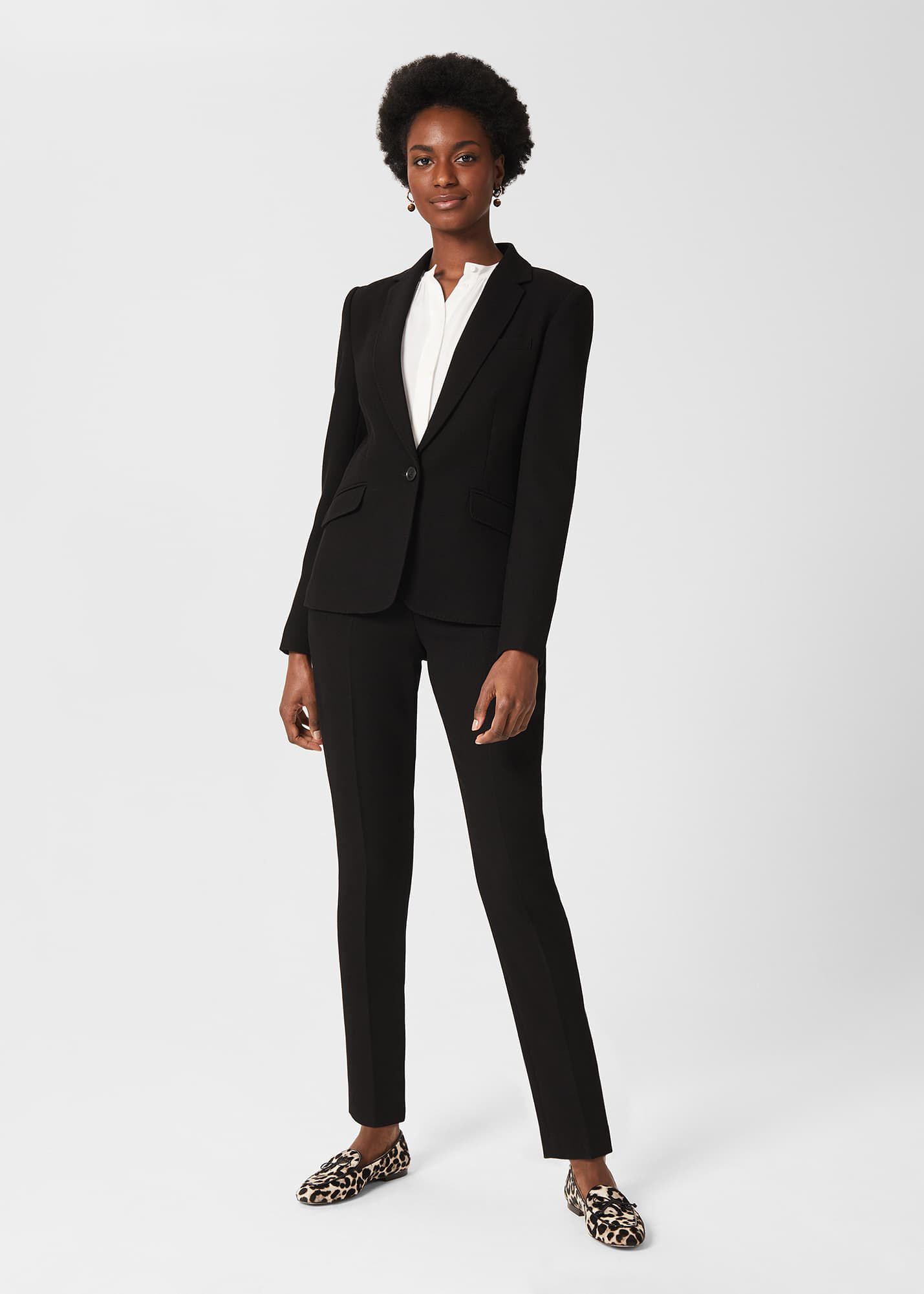Tagliatore Wool Suit in Black Womens Clothing Suits Trouser suits 