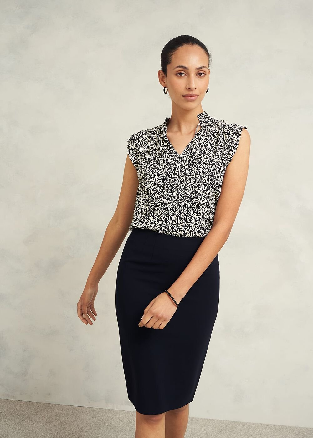 Hilda Top, Navy Multi, hi-res
