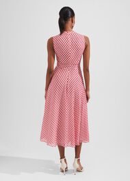 Lucy Printed Fit And Flare Dress, Ivory Multi, hi-res