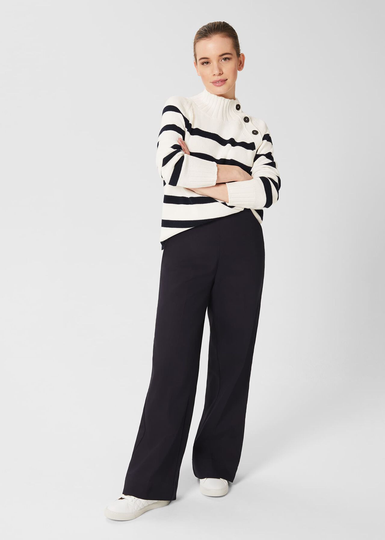 Petite Samina Pants, Navy, hi-res