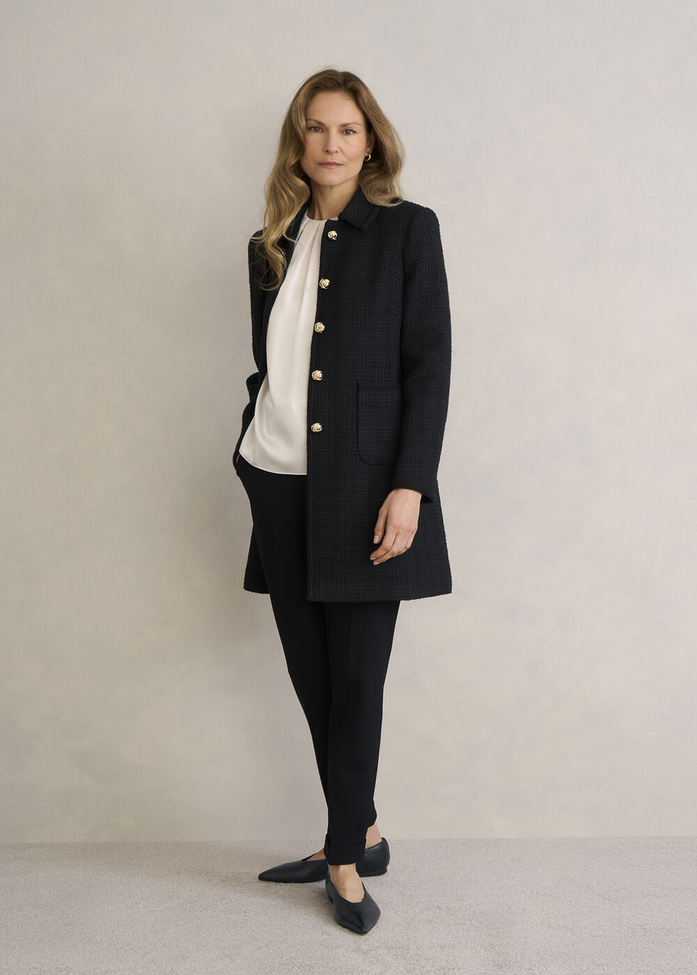 Valentina Ballerinas, Black, hi-res