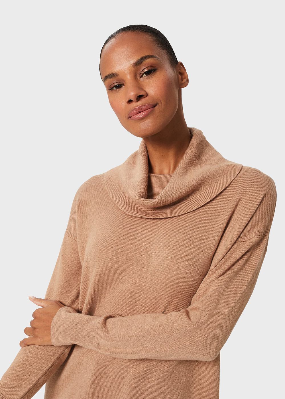 Harper Jumper With Cashmere, Camel, hi-res