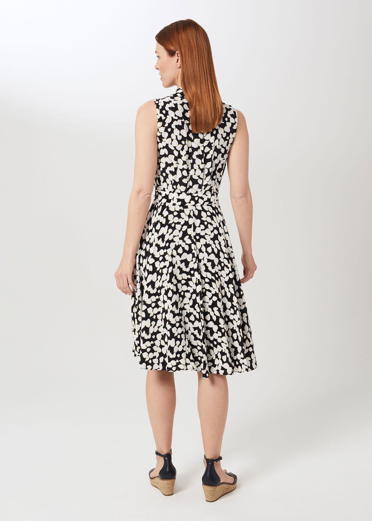 Belinda Floral Fit And Flare Dress, Navy Multi, hi-res