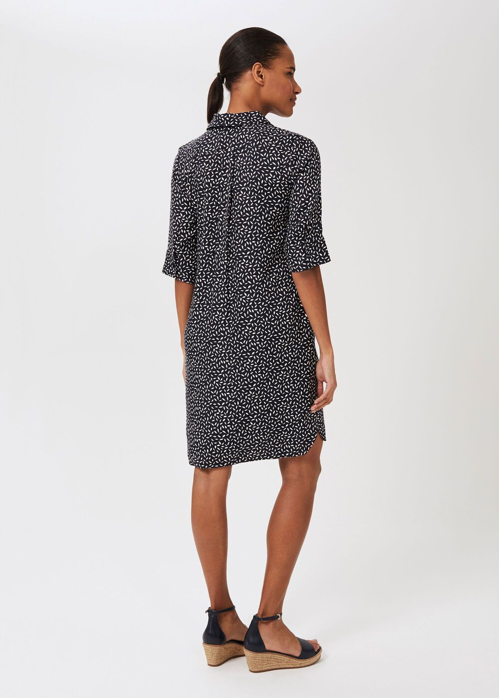 Marciella Dress, Navy Ivory, hi-res