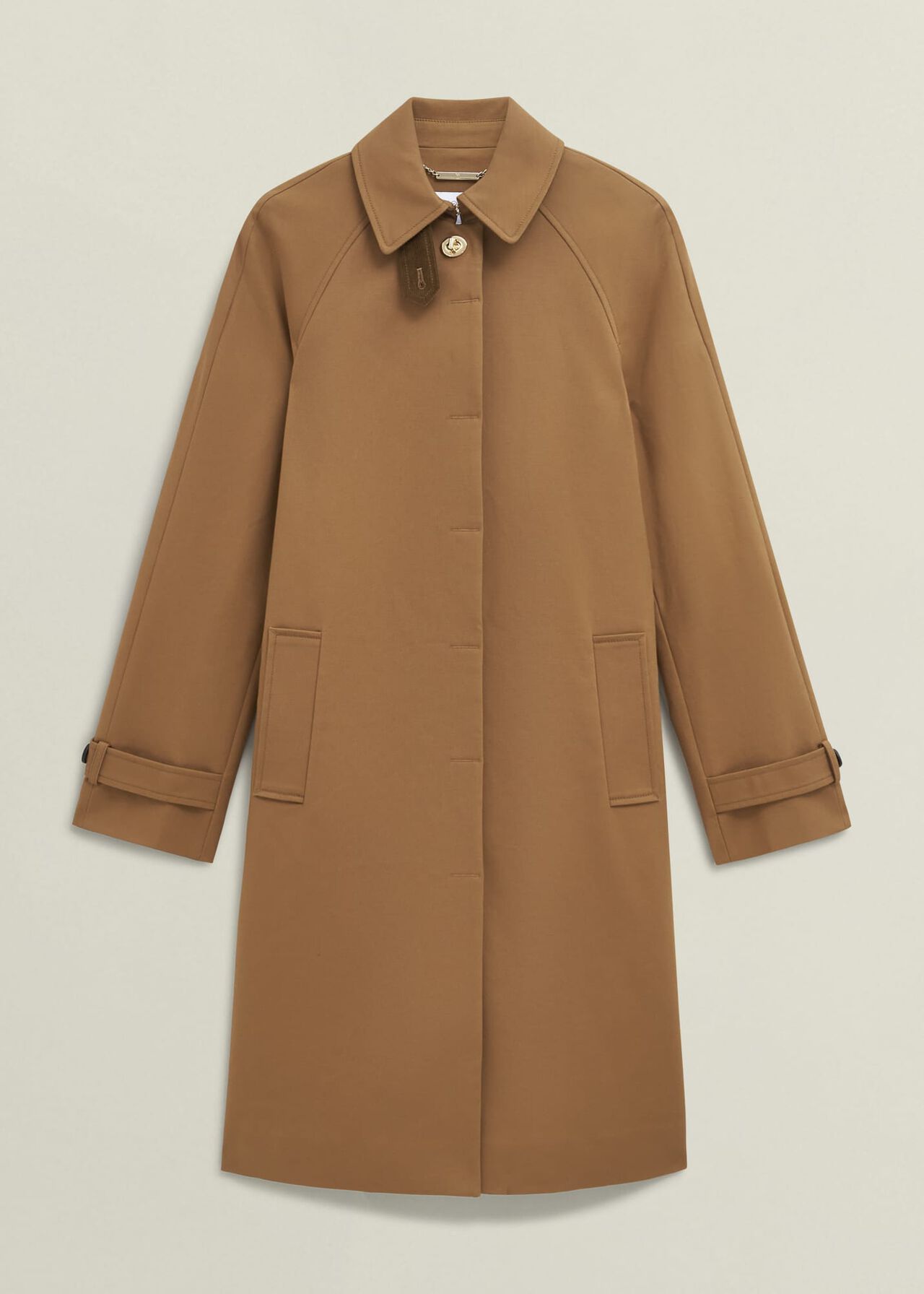 Vienna Shower Resistant Trench Coat, Cinnamon Brown, hi-res