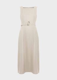 Roberta Linen Dress, Neutral, hi-res