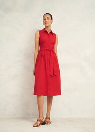 Sandra Dress, Begonia Red, hi-res