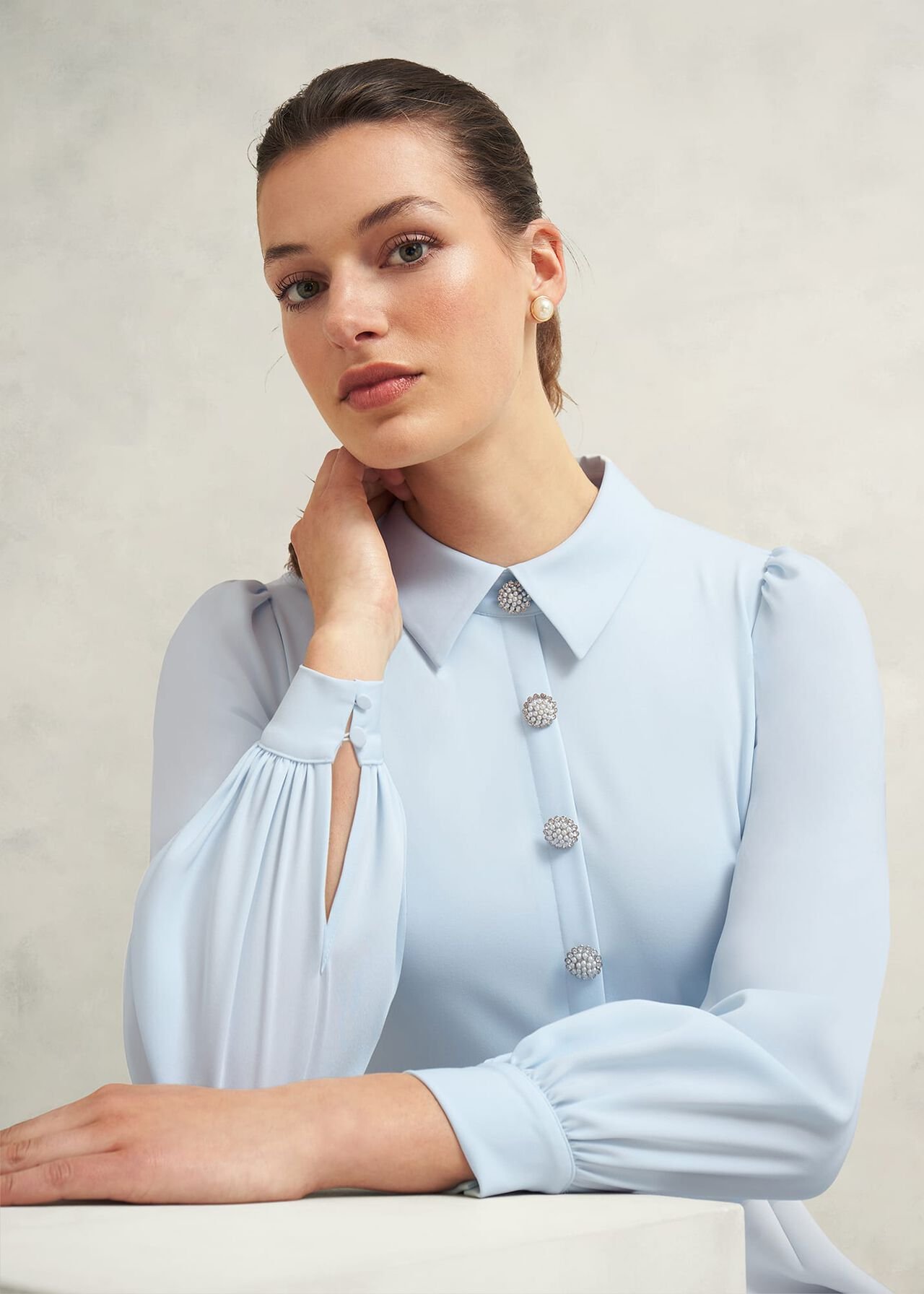 Ayla Dress, Pale Blue, hi-res