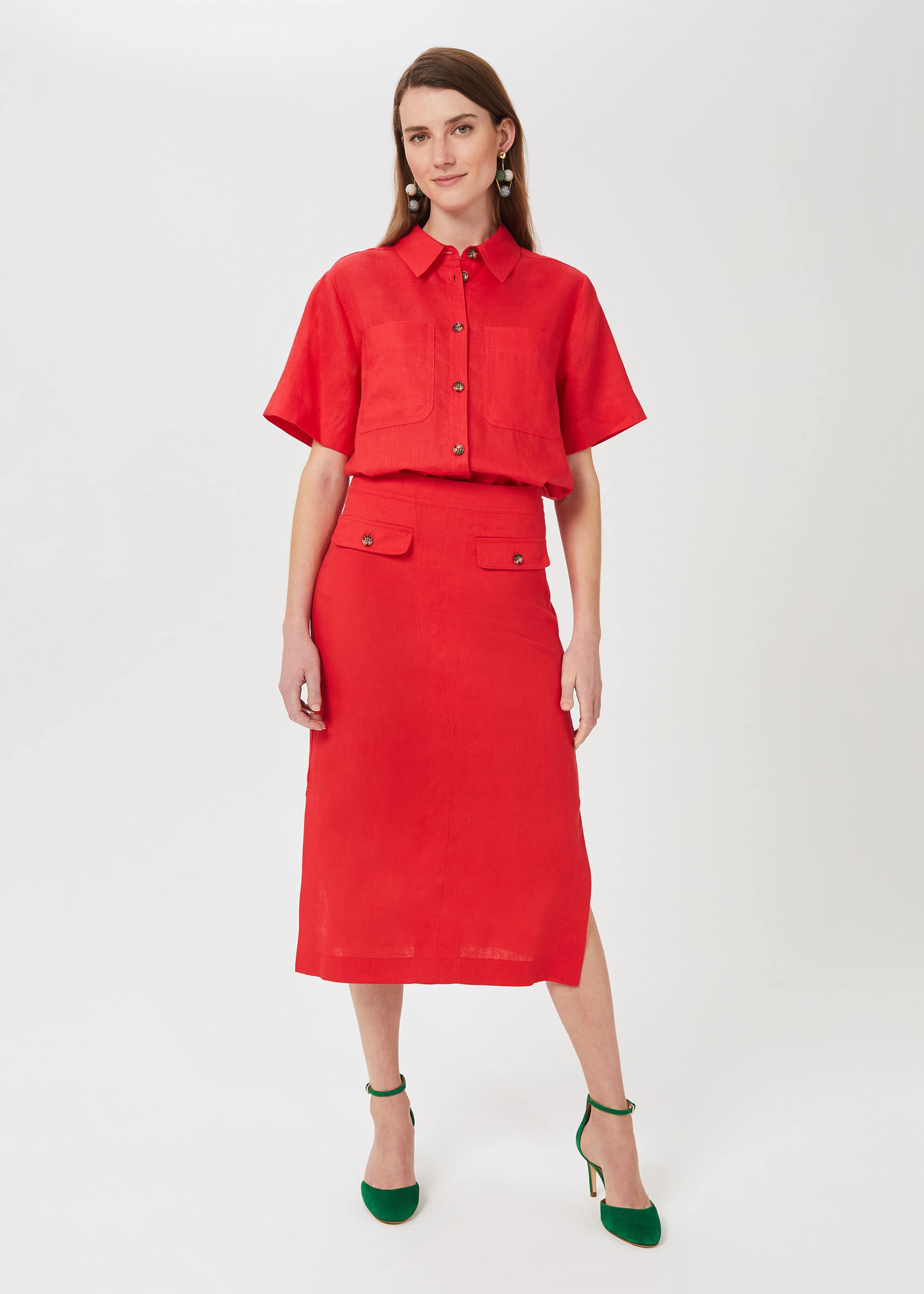 Georgiana Linen Skirt
