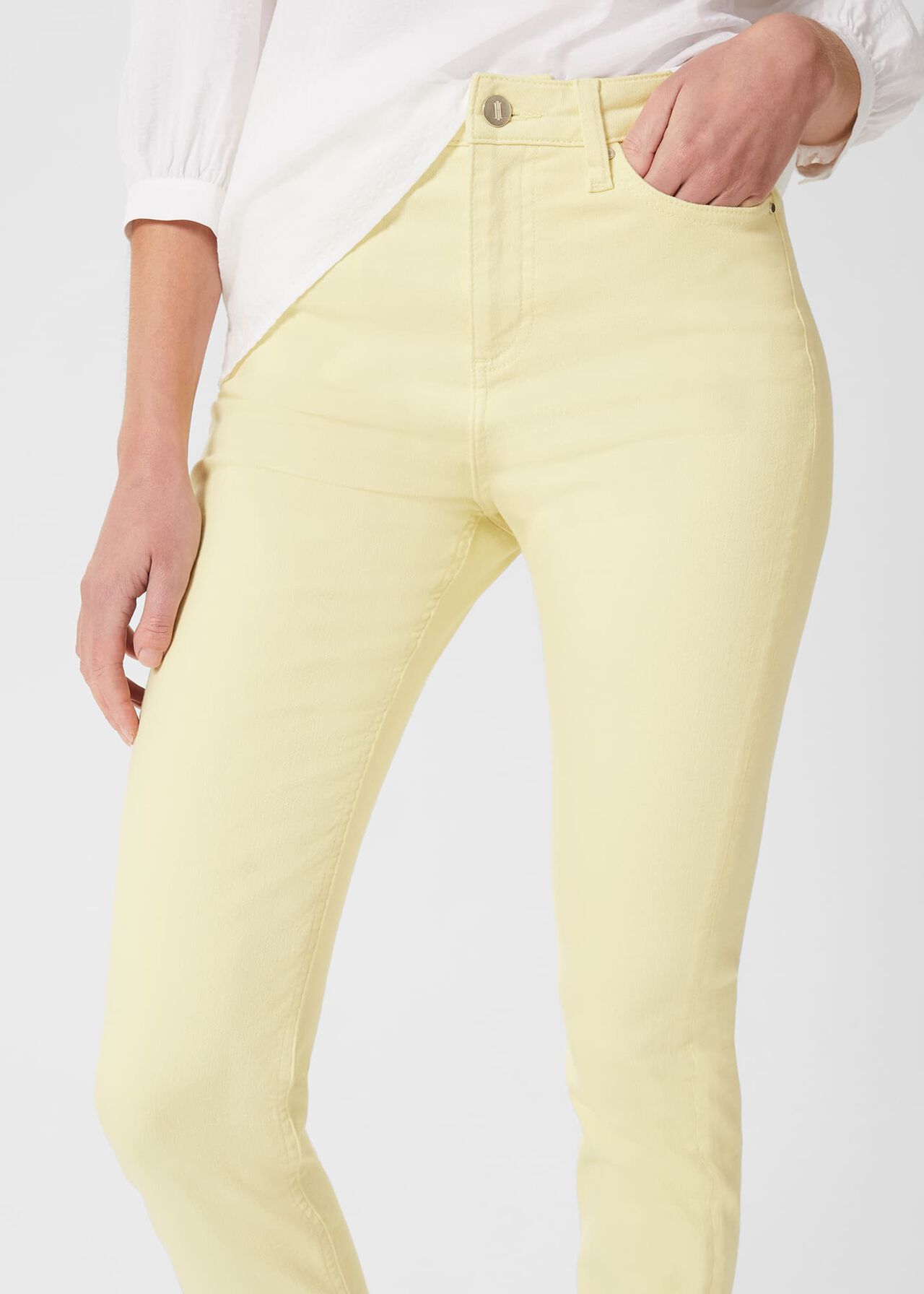 Gia Sculpting 7/8 Jeans, Light Yellow, hi-res