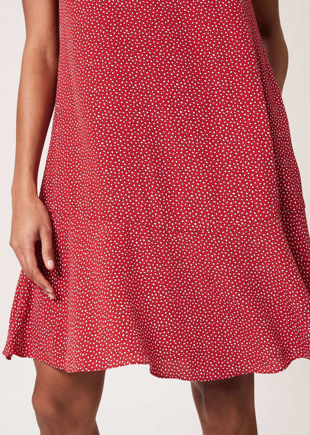 Catalina Printed Dress, Raspberry Ivory, hi-res