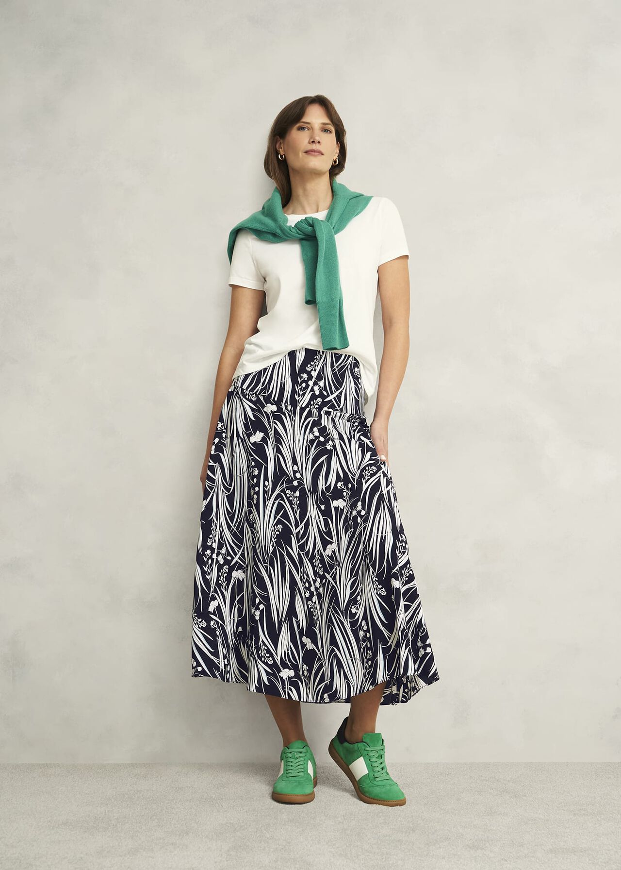 Noemi Skirt, Navy Ivory, hi-res