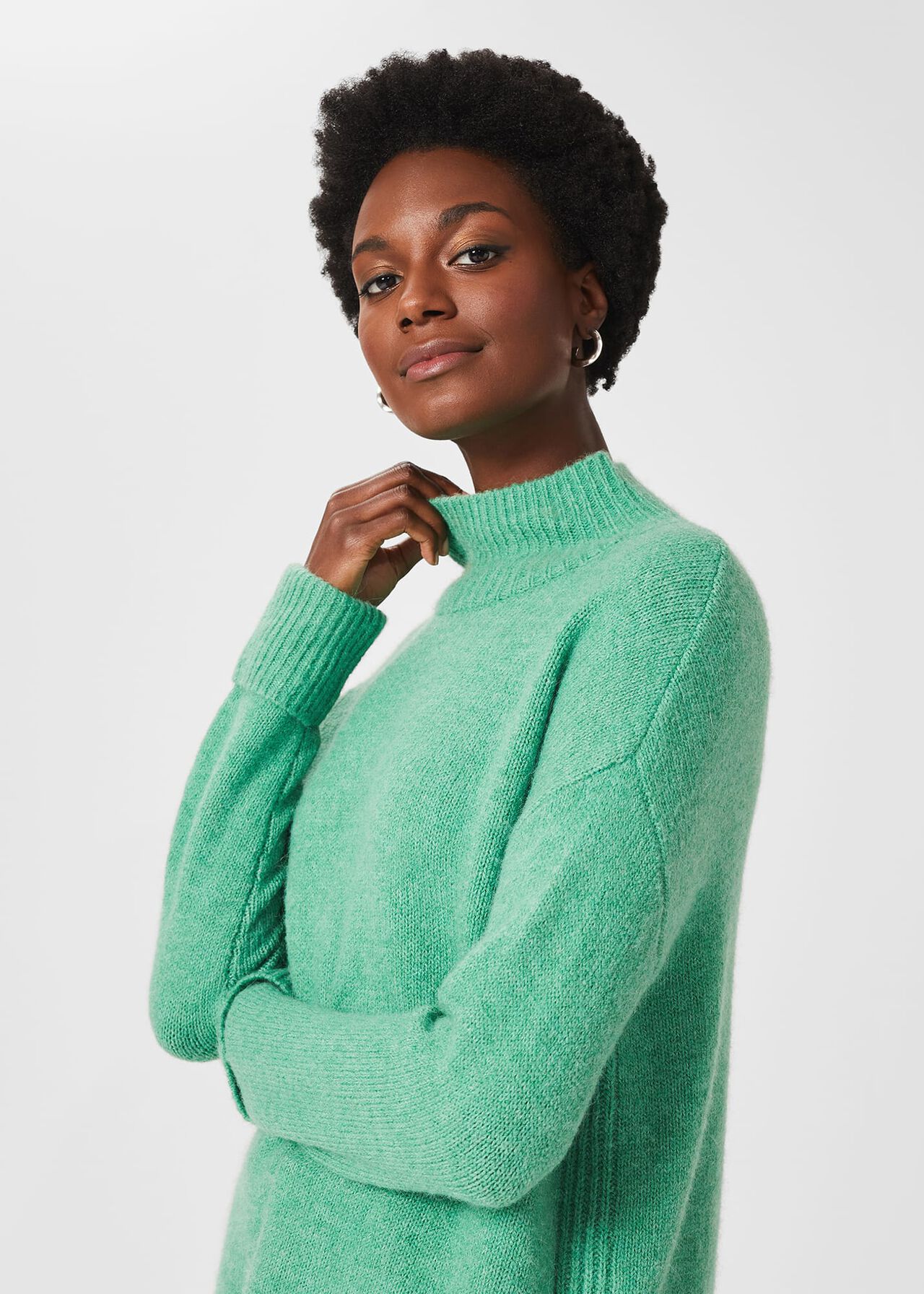 Lina Sweater With Alpaca, Bright Green, hi-res