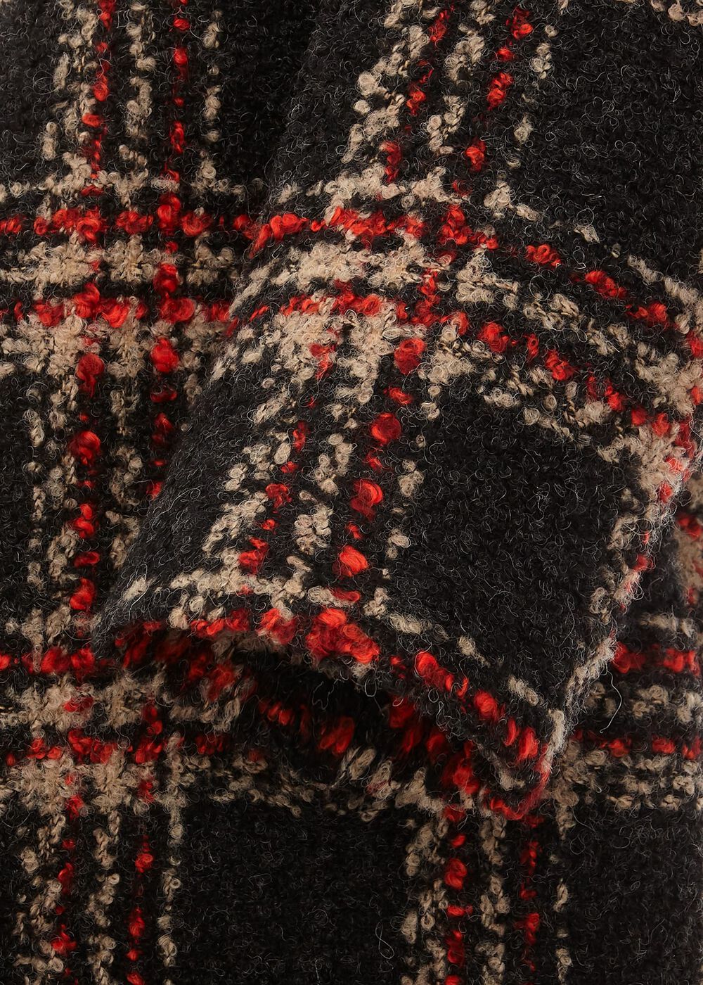 Carmina Check Coat With Wool, Grey Multi, hi-res