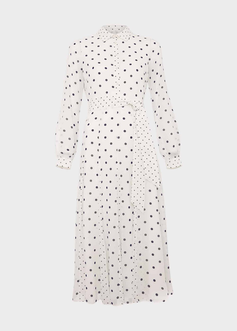 Petite Lucilla Dress, Ivory Navy, hi-res