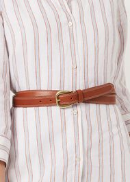 Reagan Leather Belt , Tan, hi-res