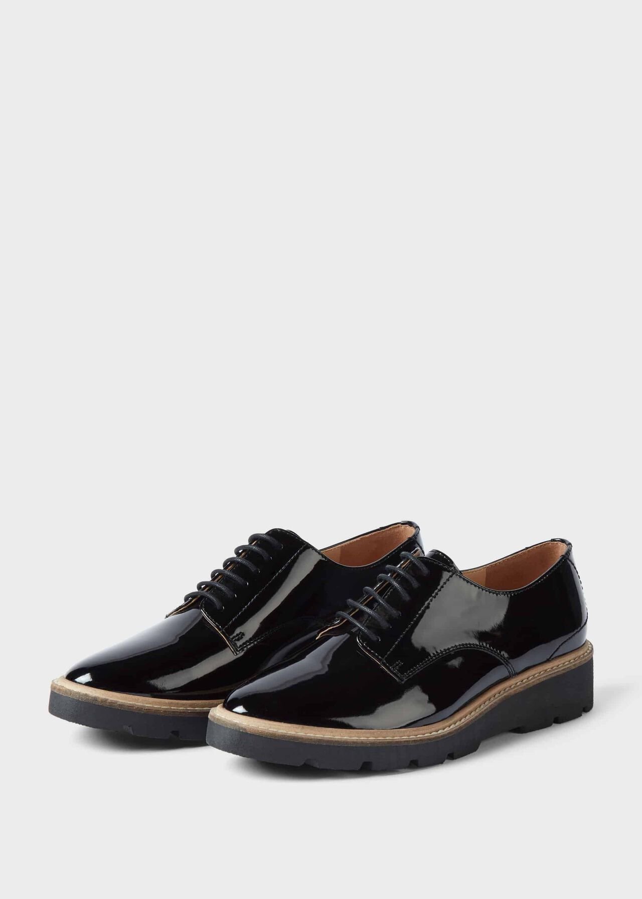 Bloomsbury Patent Flat Shoes Black