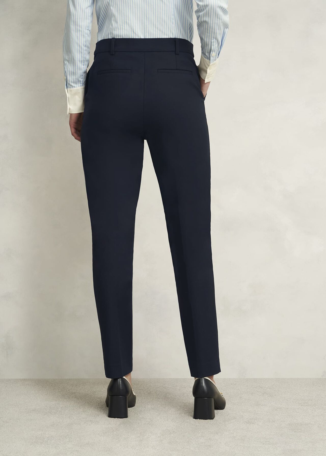 Nicky Tapered Travel Pants, Navy, hi-res