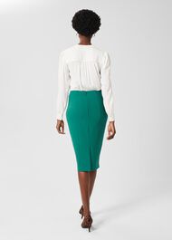 Beatrice Pencil Skirt, Jade Green, hi-res