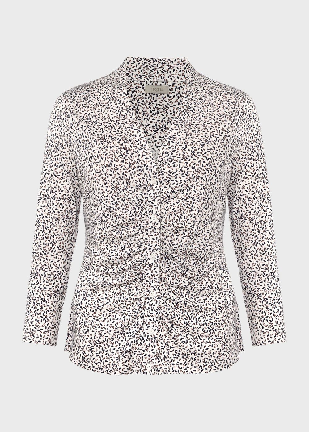 Hattie Printed Top, Ivory Multi, hi-res