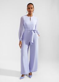 Vivian Wide Leg Jumpsuit, Blue Skies, hi-res