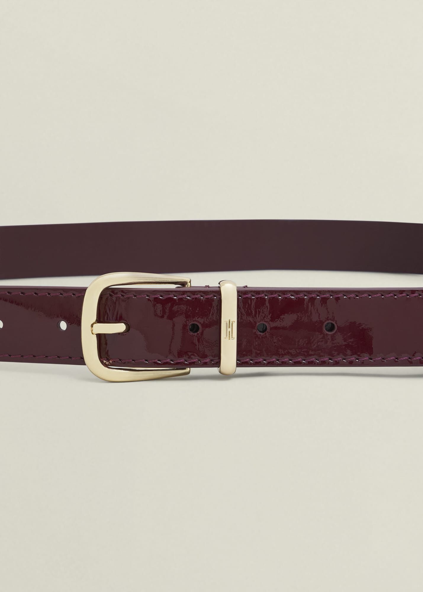 Nima Leather Patent Belt | Hobbs US |