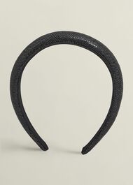 Rosana Sparkle Headband, Black, hi-res
