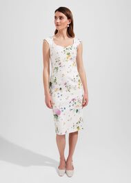 Emmaline Dress, Ivory Multi, hi-res