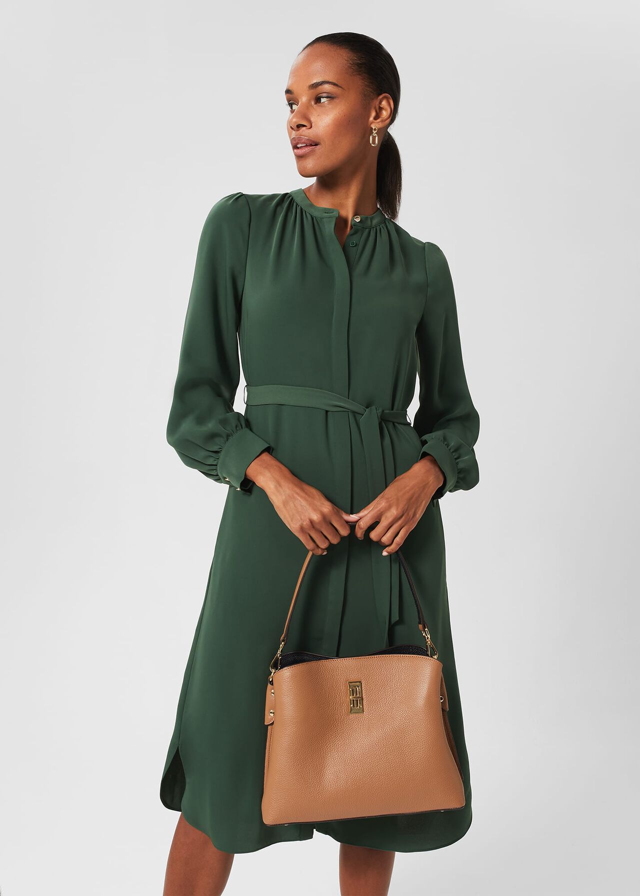 Elberry Shoulder Bag, Camel Navy, hi-res