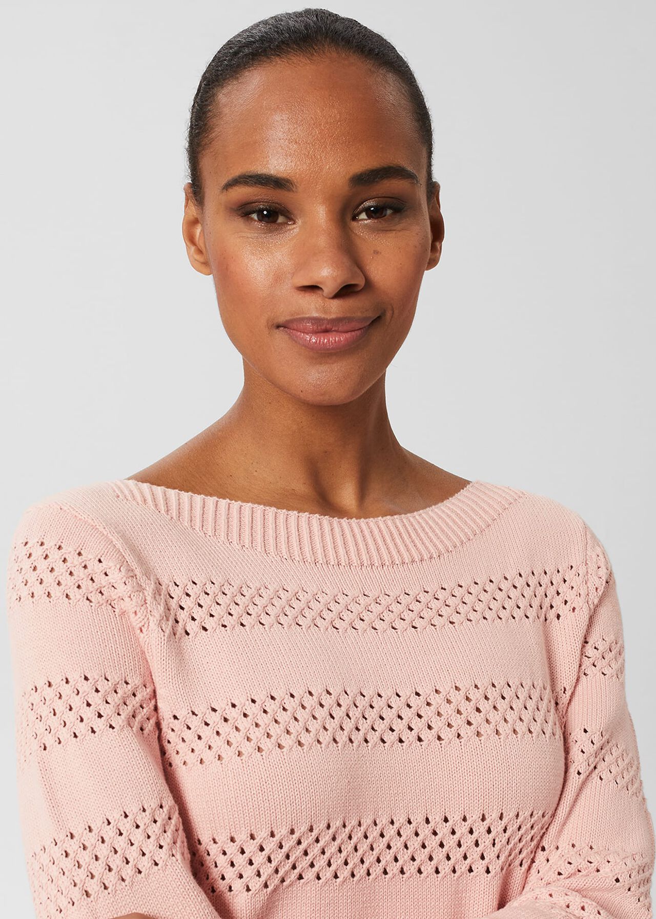 Aly Cotton Jumper, Spring Pink, hi-res