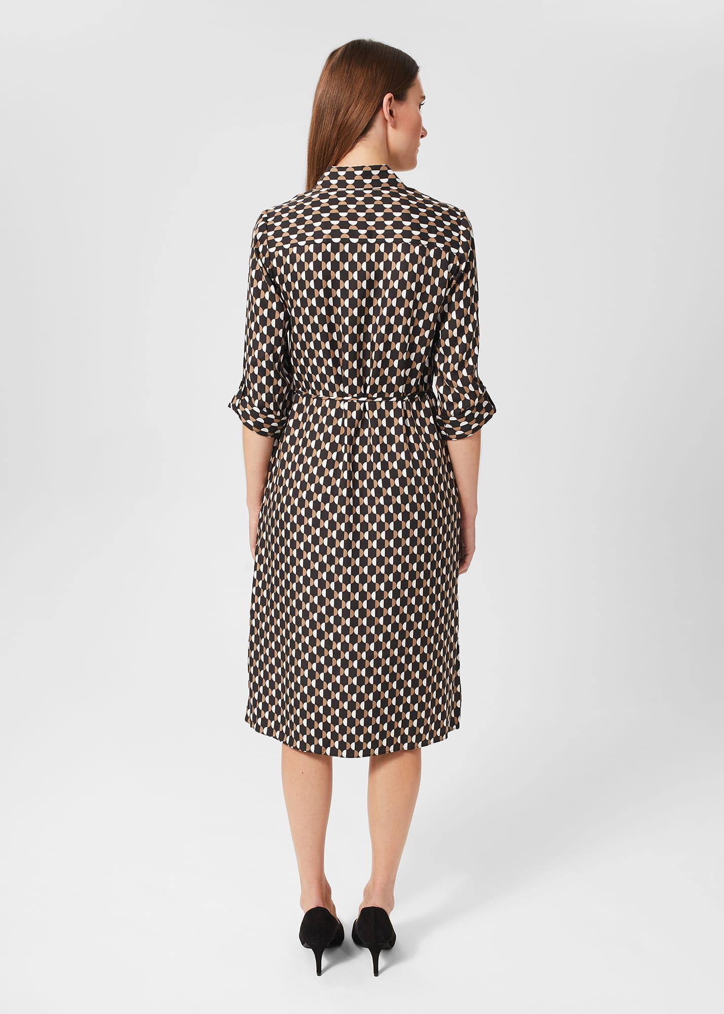 Hobbs black shirt dress top