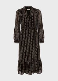 Petite Alexia Dress, Black Camel, hi-res