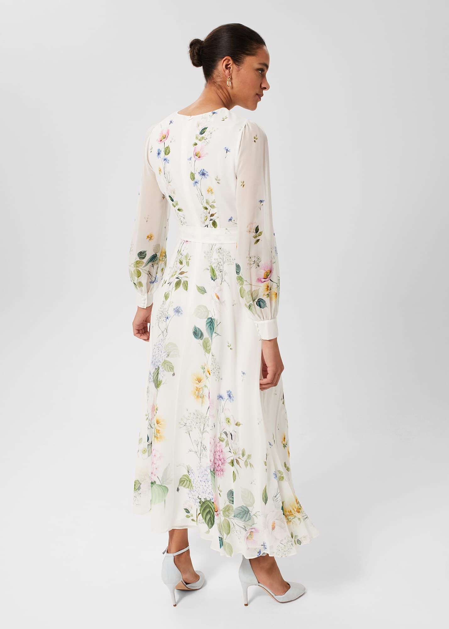 Maribella Silk Floral Dress