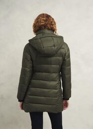 Petite Joelle Puffer, Dark Olive, hi-res