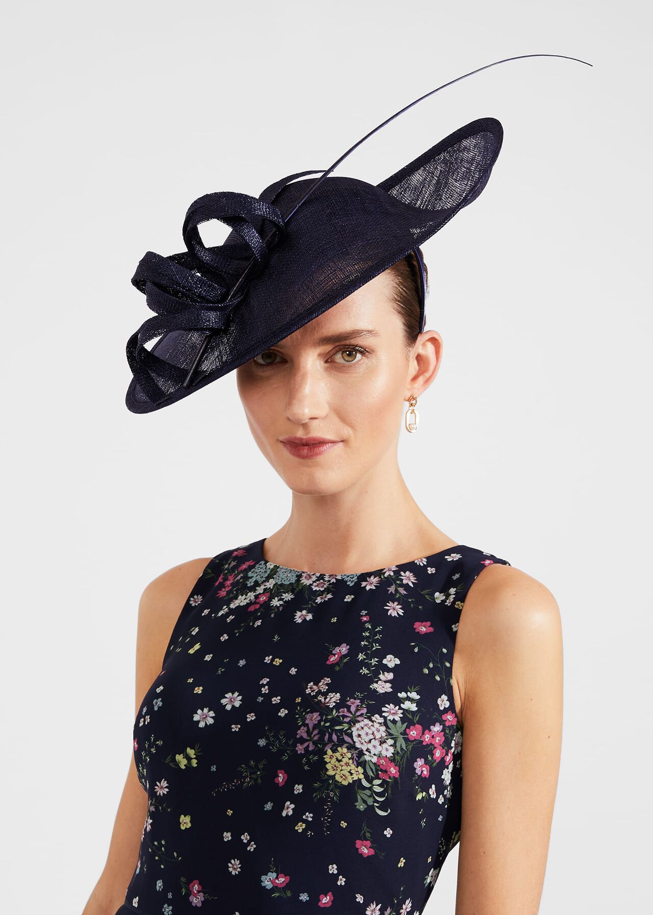 Melanie Fascinator, Midnight, hi-res