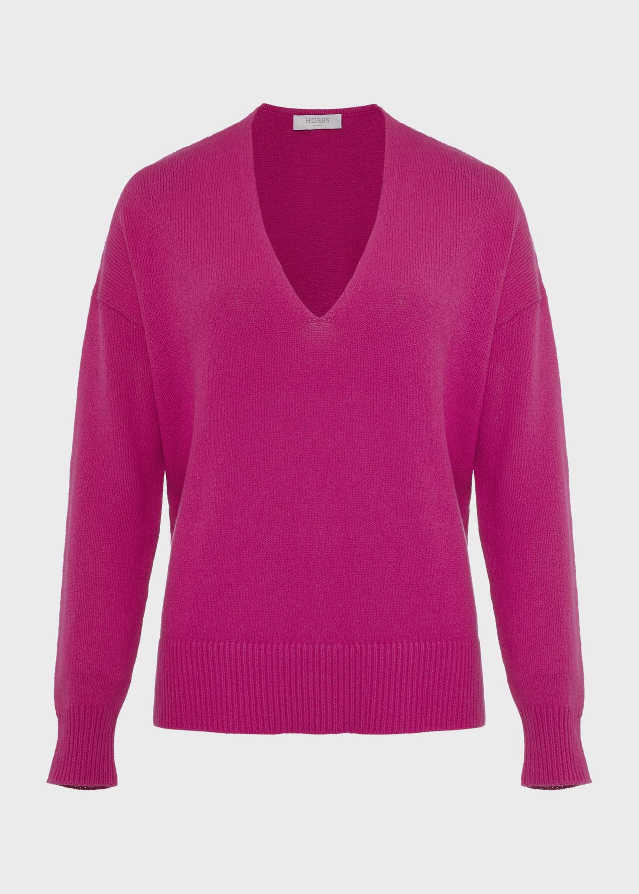 Hazel Cotton Blend Sweater, Plum Pink, hi-res